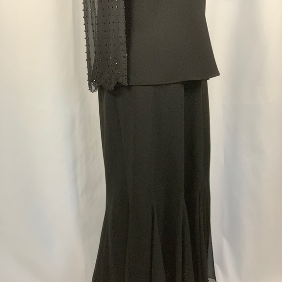 S.L. Fashions 2pc Beaded Evening Gown - Picture 7 of 7